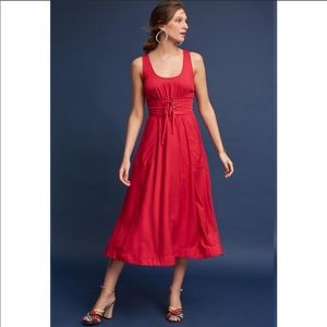 NWT ANTHROPOLOGIE Tracy Reese Corseted Midi Dress